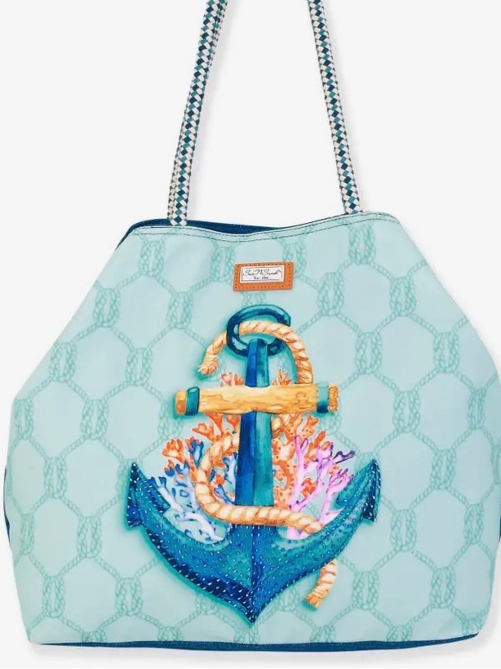 NWT BEADED ANCHOR BEACH BAG $52.50